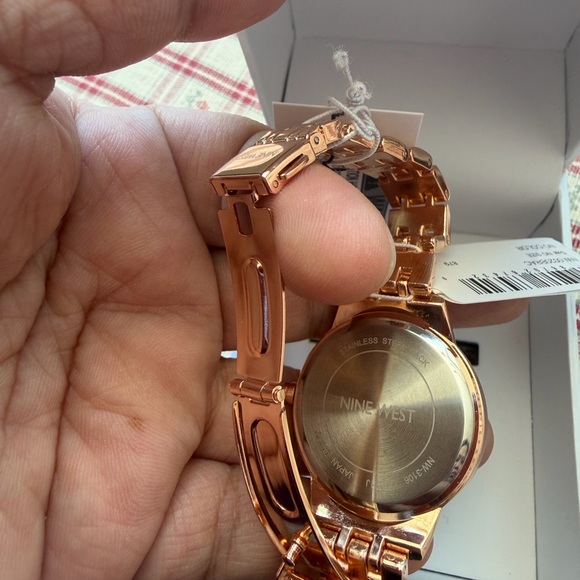 Nine West Women's Watch in Rose Gold and White - Picture 3 of 5
